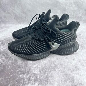 Adidas Womens Black Sz 7.5 Alpha Bounce Instinct Core Running Gym Shoes